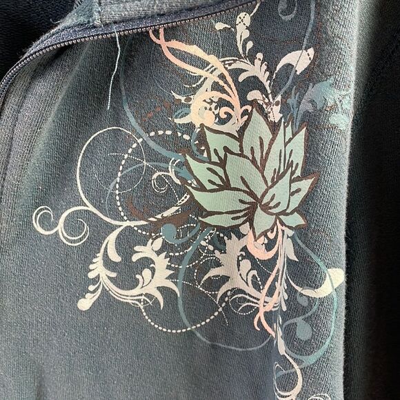 SILVERWEAR Plus Size Womens Zip Up Warmup Style Jacket Size 2X Teal Vintage - Picture 5 of 7